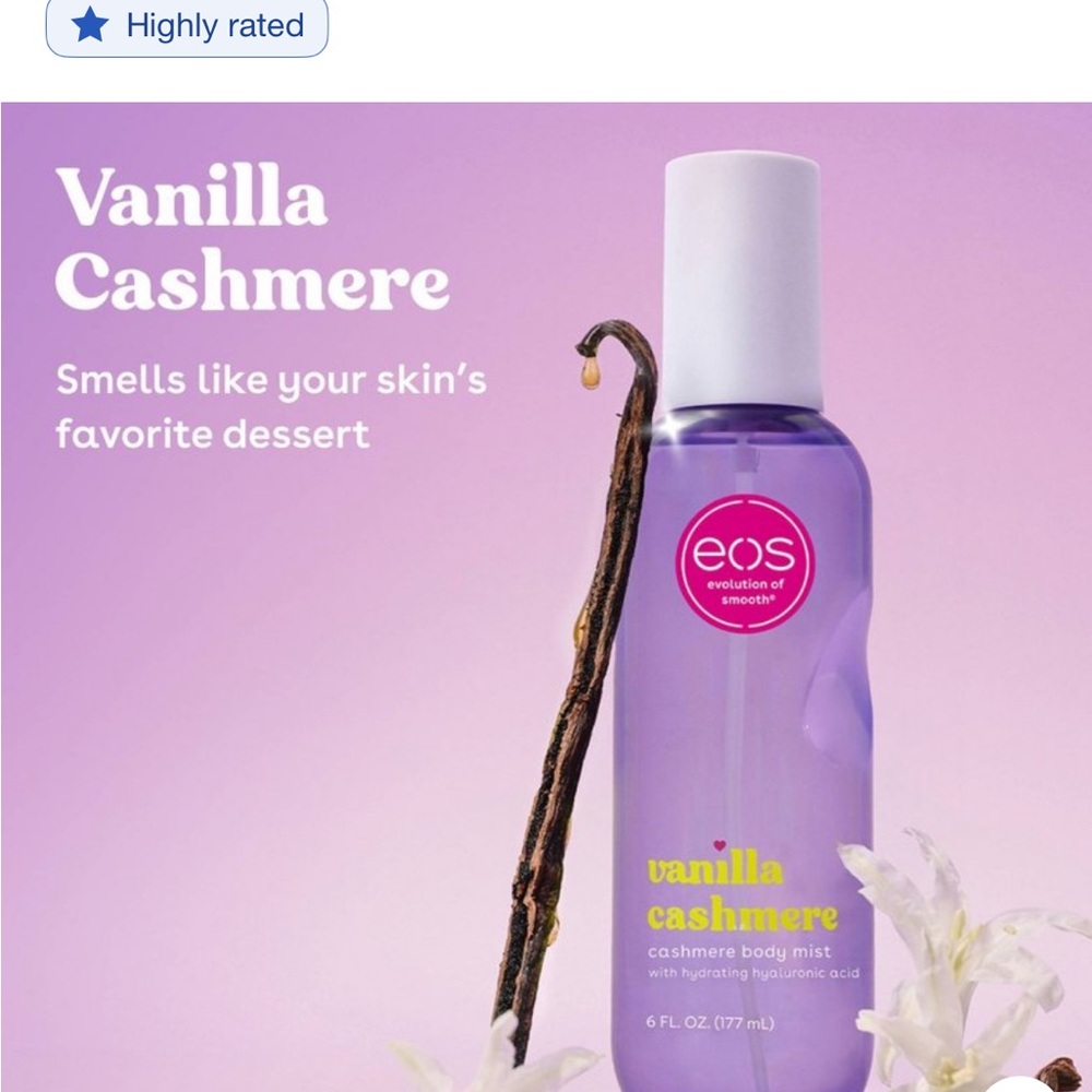 EOS Vanilla Cashmere Body Mist - Lavender